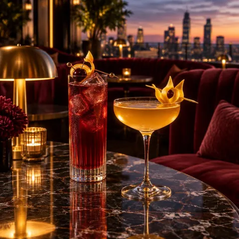 Creative cocktails in a sophisticated lounge